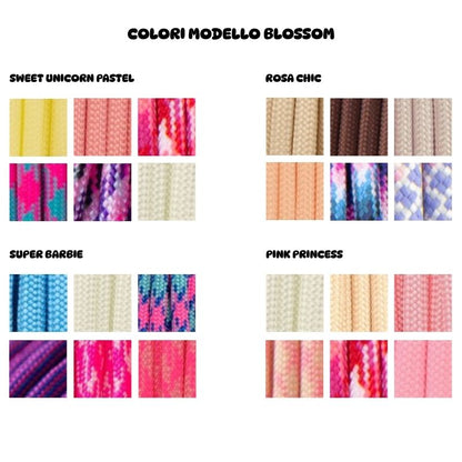 Collare in Biothane e Paracord - Blossom