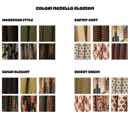 Collare in Biothane e Paracord - Blossom