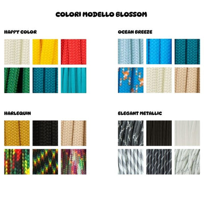 Collare in Biothane e Paracord - Blossom